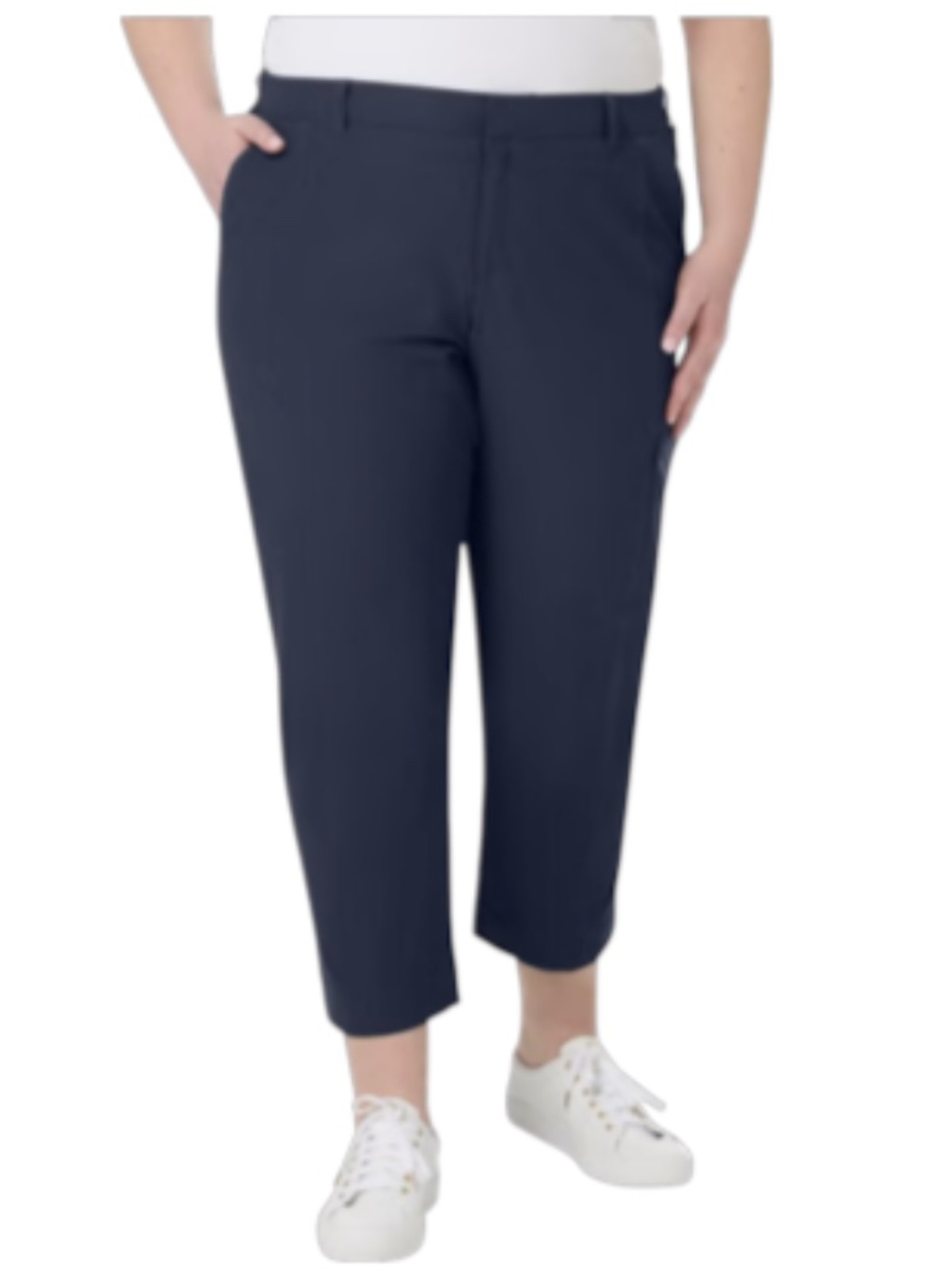 Kirkland Signature Womens Navy Travel Ankle Pant 18W
